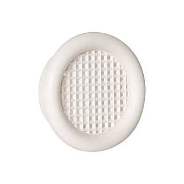 Nedco BV Rejilla de ventilación ø 32mm con collar PS, sintético crema