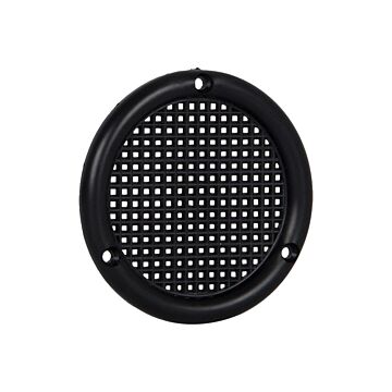 Nedco BV Rejilla de ventilación ø 73mm plana PS, plástico negro