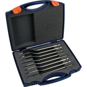 Rotec 8 pcs.Speed drill set 12-14-16-18-20-22-25 y 32 en estuche de plástico