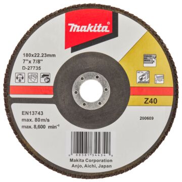 Makita D-27735 Disco de láminas 180mm Z40