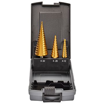 Makita D-46573 Juego de brocas escalonadas HSS de 3 piezas