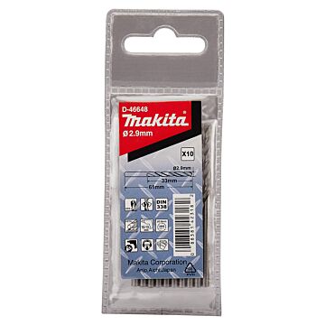 2Makita D-46648 Broca para metal ,9X61mm
