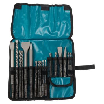 Makita D-53621 Juego de brocas y cinceles de 17 piezas