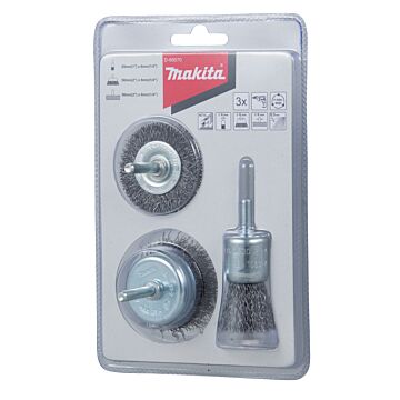 Makita D-66070 Juego de escobillas de 3 piezas