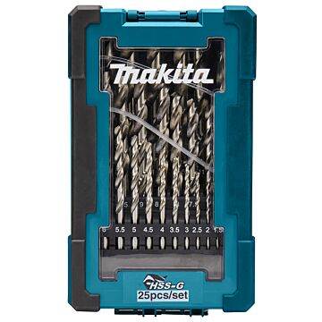 Makita D-67555 Juego de brocas metal 1-13mm