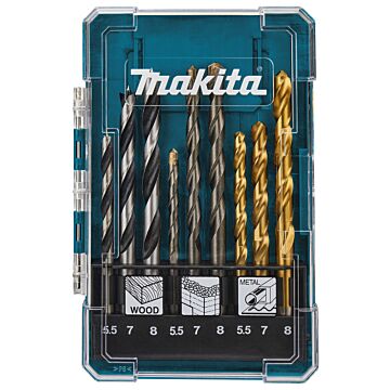 Makita D-71978 Juego de brocas de 9 piezas