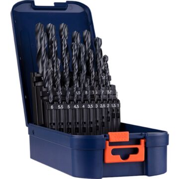 Juego de brocas espirales Rotec '100', DIN338, tipo N, 25 piezas, ø1-13 ABS