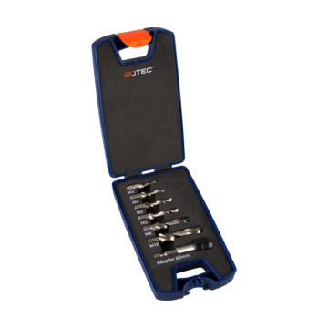Juego de brocas HSS Combi 7 piezas Rotec, en estuche. 