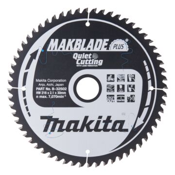 Makita B-32502 Hoja de sierra Madera