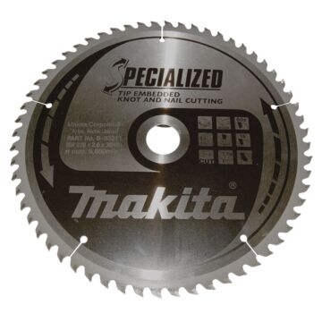 Makita B-33211 Hoja de sierra circular Madera (nudo/uña)