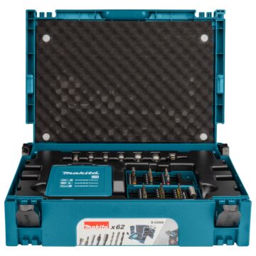Makita B-53908 Juego de brocas/atornilladores 62 piezas