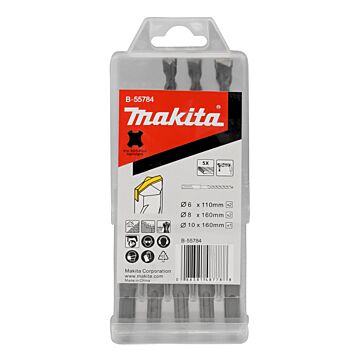 Makita B-55784 PBS: juego de brocas de 5 piezas SDS-PLUS