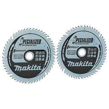 Makita B-57336-2 Twin-Pack Hoja de Sierra Circular Madera Efficut