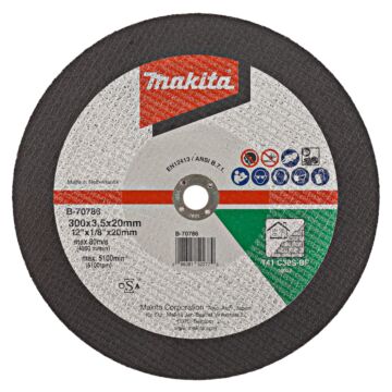 Disco de corte Makita B-70786 300x20mm piedra