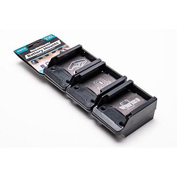 Soporte de batería Stealth Mount para Makita 12V MAX CXT, paquete de 6 negro
