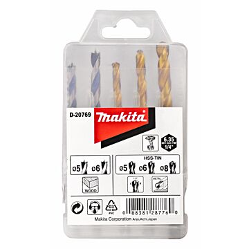 Makita D-20769 Juego de brocas 1/4" Forma E