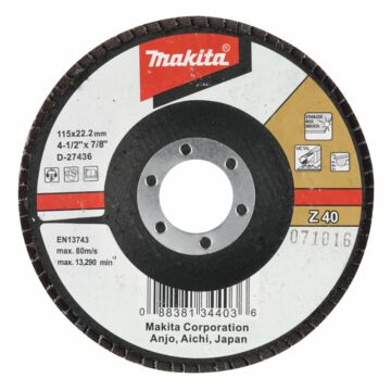 Makita D-27486 Disco de láminas 125 Z40
