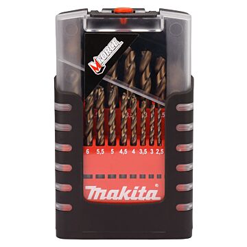 Makita D-29876 Juego de brocas de metal de 19 piezas