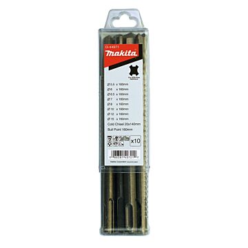 Makita D-44971 Juego de brocas y cinceles de 10 piezas