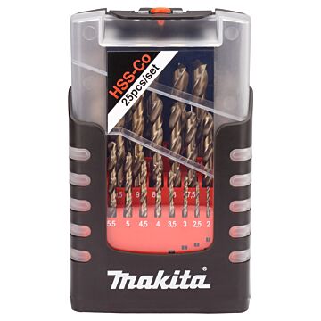 Makita D-50479 Juego de brocas de metal de 25 piezas