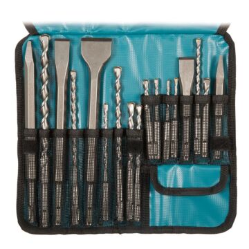 Makita D-53073 Juego de brocas y cinceles de 17 piezas