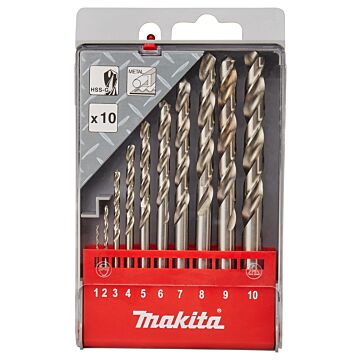Makita D-57205 Juego de brocas para metal de 10 piezas