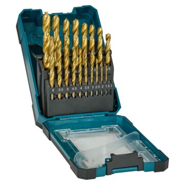 Makita D-72229 Juego de 19 brocas para metal