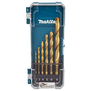 Makita D-72833 Juego de brocas para metal de 6 piezas