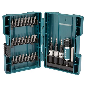 Makita D-73477 Juego de brocas/atornilladores Quad Driver de 29 piezas