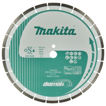 Makita D-80139 Disco diamantado 350x25.4x3,2 mm