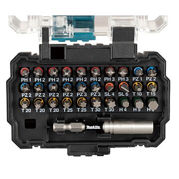Makita E-13552 Juego de brocas de impacto de 31 piezas