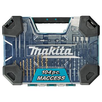 Makita E-22604 Juego de brocas/atornilladores 104 piezas