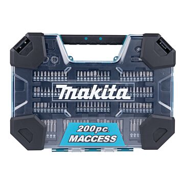 Makita E-22610 Juego de brocas/atornilladores de 200 piezas