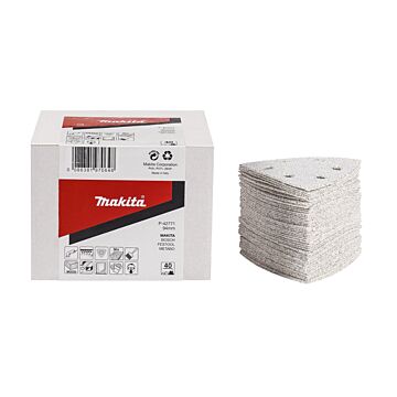 Makita P-42802 Hoja de lija 3-K 94 K100 Blanco Velcro