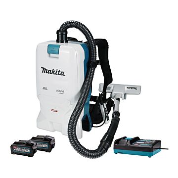 Makita VC011GM2NL1 40 V Max Aspiradora de espalda para limpieza