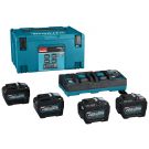 Makita 1910A8-3 Kit de inicio XGT DC40RB/4xBL4080F