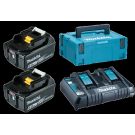 Makita 198077-8 Kit de inicio LXT DC18RD + 2x BL1860B