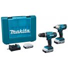 Makita DK18922A01 Juego combinado de taladradoras (de impacto) y atornilladoras (de impacto) de 18 V (gama G)