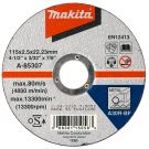 Makita A-85307 Disco de corte 115x22,23x2,5mm acero