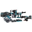Makita DK0162G601 40 V Max Combiset taladro, atornillador (de impacto), amoladora y sierra