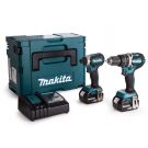 Makita DLX2180TJ 18 V Combiset para todo tipo de trabajos de taladrado y atornillado (de impacto)