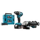 Makita DLX2190TJ1 18 V Combiset taladrar, atornillar y amolar