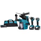 Makita DLX3106TW1 18 V Combiset para atornillar (impacto) y taladrar en madera y hormigón