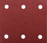 Hoja de lija 114 x 102 mm velcro rojo